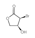 (3S,4S)-3-Bromo-4-hydroxydihydrofuran-2-one结构式