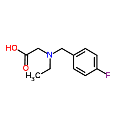 N-Ethyl-N-(4-fluorobenzyl)glycine Structure