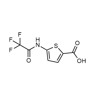 5-(2,2,2-三氟乙酰氨基)噻吩-2-羧酸结构式