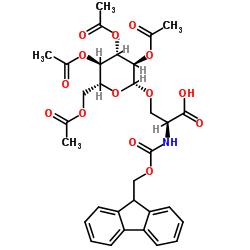 Fmoc-L-Ser((Ac)4-β-D-Glc)-OH Structure