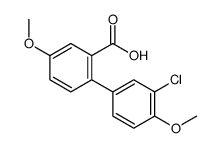 2-(3-chloro-4-methoxyphenyl)-5-methoxybenzoic acid结构式