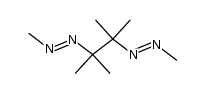 (1E,1'E)-2,2'-(2,3-dimethylbutane-2,3-diyl)bis(1-methyldiazene)结构式