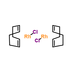 (1,5-Cyclooctadiene)rhodium chloride dimer structure