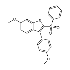 3-p-methoxyphenyl-6-methoxy-2-phenylsulphonylbenzo[b]thiophene Structure