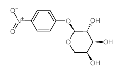 4-硝基苯基α- L -阿拉伯吡喃果糖苷结构式