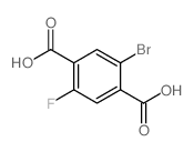 2-溴-5-氟对苯二甲酸结构式