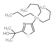 2-(4-(三丁基锡烷基)噻唑-2-基)丙烷-2-醇结构式