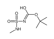 N-(甲基氨基磺酰基)氨基甲酸叔丁酯结构式