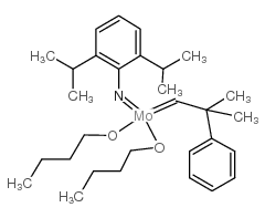 butan-1-ol,[2,6-di(propan-2-yl)phenyl]imino-(2-methyl-2-phenylpropylidene)molybdenum Structure