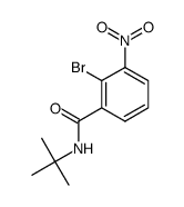 2-bromo-N-tert-butyl-3-nitrobenzamide Structure