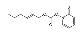 (E)-hex-2-en-1-yl (2-thioxopyridin-1(2H)-yl) carbonate结构式