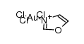 trichloro(oxazole)gold(III) Structure