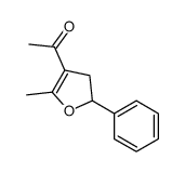 1-(5-methyl-2-phenyl-2,3-dihydrofuran-4-yl)ethanone结构式