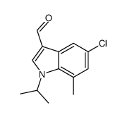 5-chloro-7-methyl-1-(propan-2-yl)-1H-indole-3-carboxaldehyde Structure