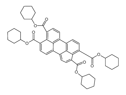 tetracyclohexyl perylene-3,4,9,10-tetracarboxylate结构式