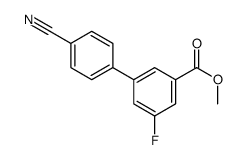 4-氰基-5-氟-[1,1-联苯]-3-羧酸甲酯结构式