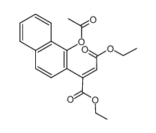 Diethyl-(1-acetoxy-2-naphthyl)fumarate Structure