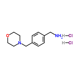 1-[4-(4-Morpholinylmethyl)phenyl]methanamine dihydrochloride Structure