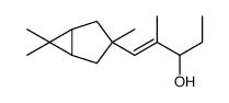 2-methyl-1-(3,6,6-trimethyl-3-bicyclo[3.1.0]hexanyl)pent-1-en-3-ol Structure