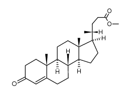3α-Oxochola-4-ene-24-oic acid methyl ester Structure