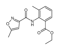 ethyl 3-methyl-2-[(5-methyl-1,2-oxazole-3-carbonyl)amino]benzoate Structure