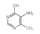 5-氨基-6-甲基-4(3H)-嘧啶酮结构式