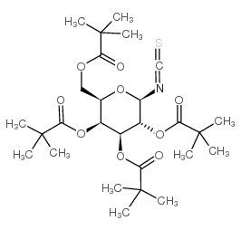 2,3,4,6-tetra-o-pivaloyl-beta-d-galactopyranosyl isothiocyanate Structure