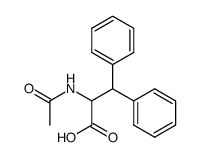 2-acetylamino-3,3-diphenyl-propionic acid Structure
