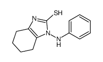 3-anilino-4,5,6,7-tetrahydro-1H-benzimidazole-2-thione结构式