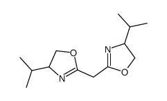 双(4-异丙基-4,5-二氢噁唑-2-基)甲烷结构式