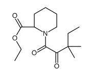 (S)-1-(3,3-二甲基-2-氧代戊酰基)哌啶-2-羧酸乙酯结构式