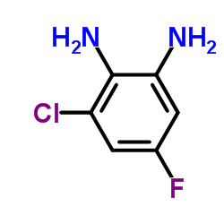 3-Chloro-5-fluoro-1,2-benzenediamine Structure
