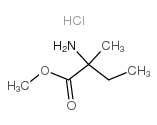 2-氨基-2-甲基-丁酸甲酯盐酸盐结构式