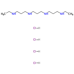 N1,N11-Diethylnorspermine tetrahydrochloride结构式
