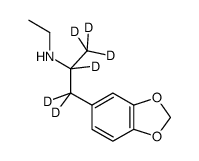 (±)-MDEA-D6 [(±)-3,4-Methylenedioxyethylamphetamine-D6] Structure