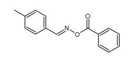 p-methylbenzaldehyde oxime benzoyl ester结构式