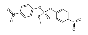 thiophosphoric acid S-methyl ester-O,O'-bis-(4-nitro-phenyl ester)结构式