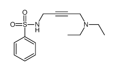 N-[4-(diethylamino)but-2-ynyl]benzenesulfonamide结构式