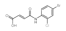4-(4-溴-2-氯苯胺)-4-氧-2-丁酸结构式
