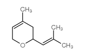 3,6-二氢-4-甲基-2-(2-甲基-1-丙烯基)-2H-吡喃结构式