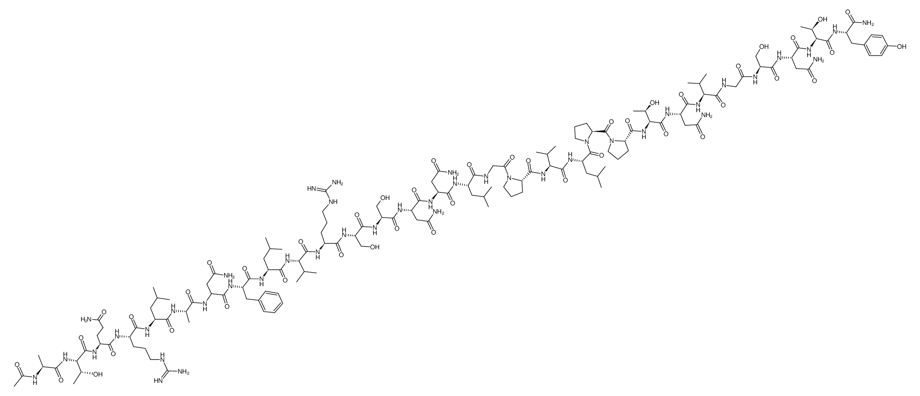 Acetyl-Amylin (8-37) (mouse, rat)结构式