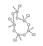 1,3,5,7,9-pentachloro-1,3,5,7,9-pentamethylcyclopentasiloxane结构式