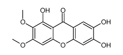 1,6,7-trihydroxy-2,3-dimethoxyxanthen-9-one结构式