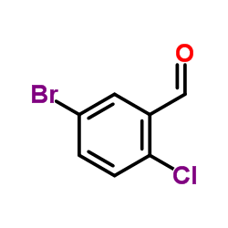 5-溴-2-氯苯甲醛结构式