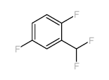 2-(二氟甲基)-1,4-二氟苯结构式