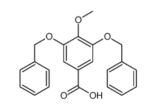 4-methoxy-3,5-bis(phenylmethoxy)benzoic acid结构式