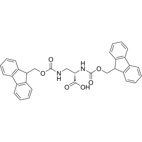 Fmoc-3-(Fmoc-氨基)-L-丙氨酸结构式