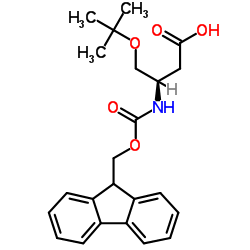 O-TERT-丁基-N-FMOC-L-Β-高丝氨酸结构式