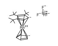 [(η(5)-C5H5)Rh(η(5)-C5tBu3H2)]BF4 Structure
