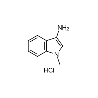 1-甲基-1H-吲哚-3-胺(盐酸盐)结构式